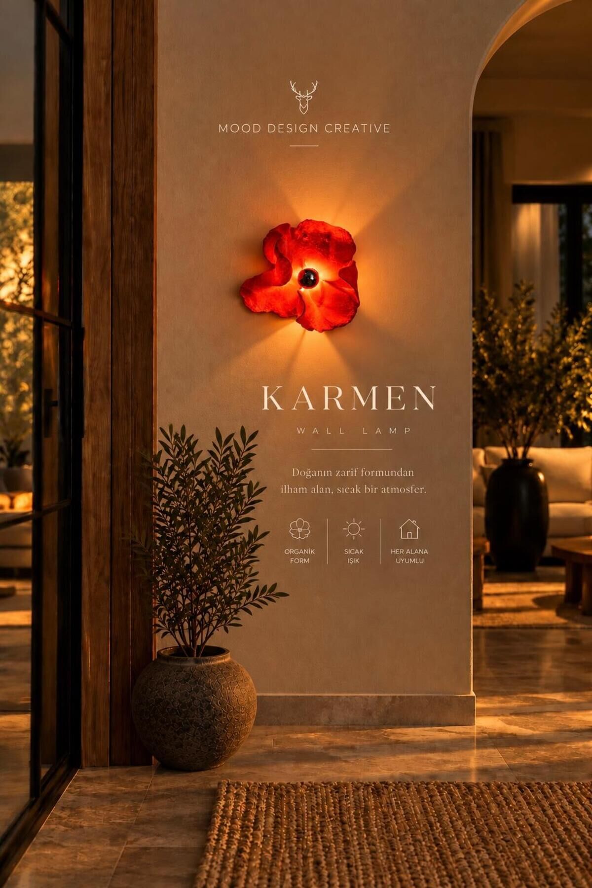 KARMEN WALL & DESK DECORATIVE AMBIENT LAMP - KARMEN DEKORATİF AMBİYANS DUVAR VE MASA LAMBASI/APLİK