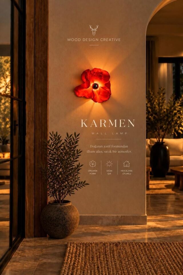 KARMEN WALL & DESK DECORATIVE AMBIENT LAMP - KARMEN DEKORATİF AMBİYANS DUVAR VE MASA LAMBASI/APLİK