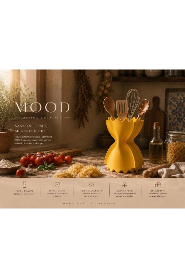 (FARFALLE) SCULPTA DECORATIVE VASE - Kelebek Makarna Görünümlü Dekoratif Vazo
