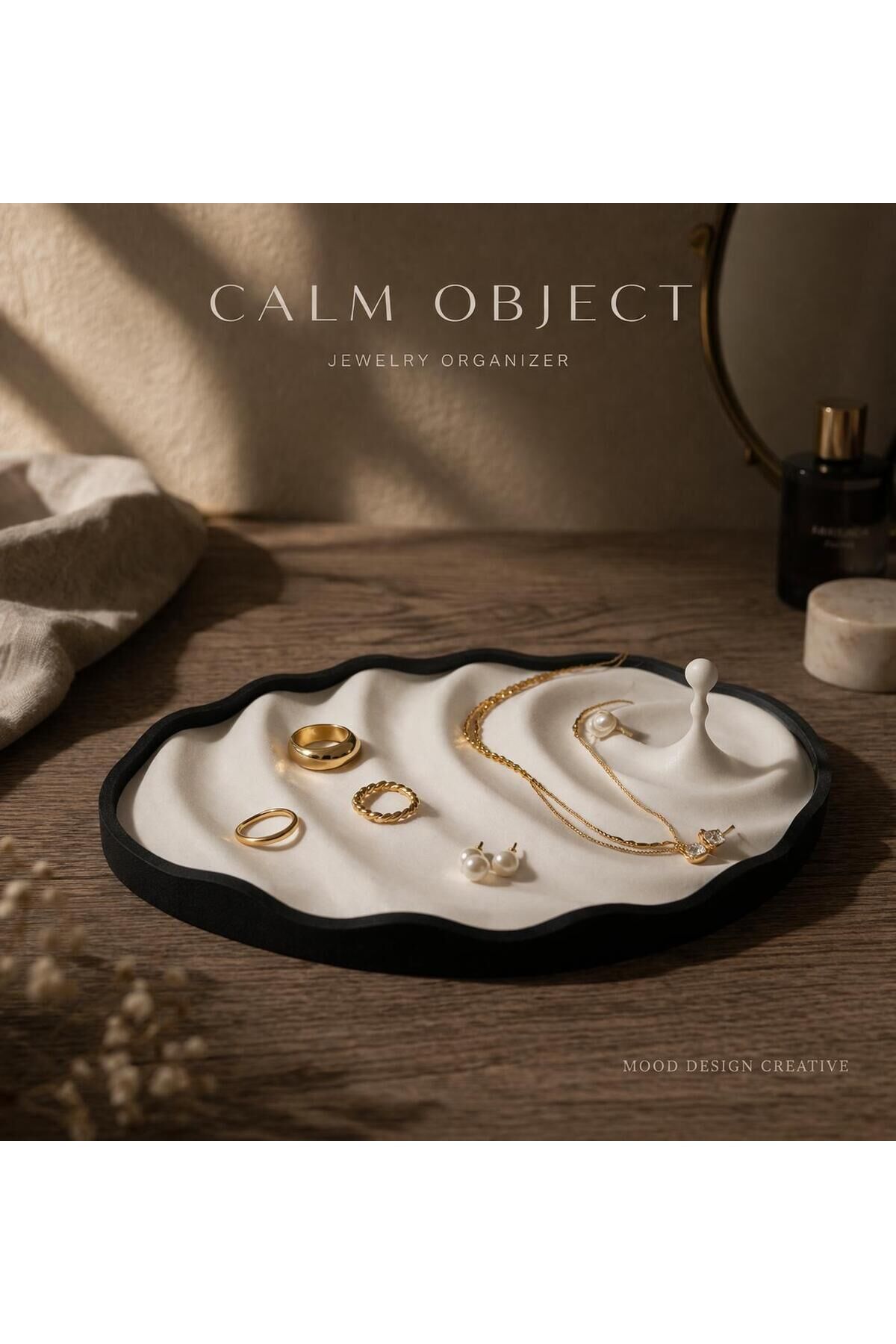 CALM OBJECT - FLOW TRAY I Minimal Takı Organizer & Tütsülük & Dekoratif Obje