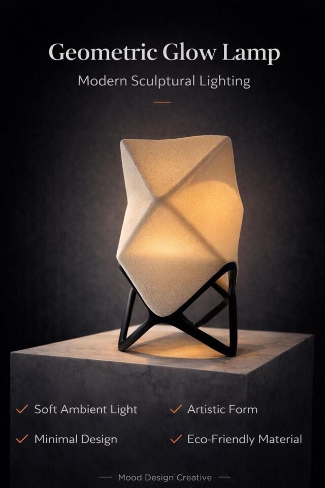OrigamiForm Floor Light - Modern Dekoratif Ortam Aydınlatması (Zemin, Masa ve Gece Aydınlatması)