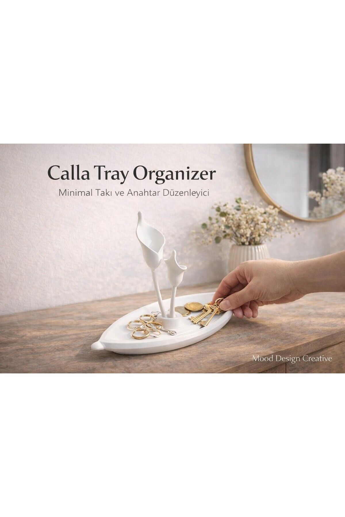CALLA TRAY JEWELLERY ORGANİZER - Minimal Takı ve Anahtar Düzenleyici