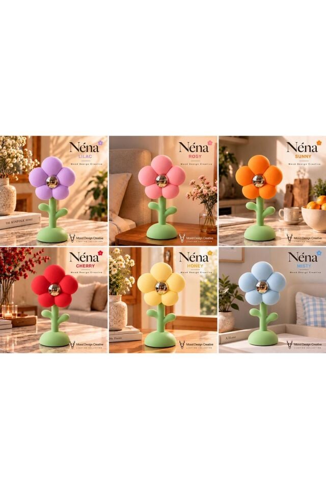 NENA DESK&NIGHT DECORATIVE LAMP (ROSY) - NENA DEKORATİF MASA VE GECE LAMBASI (PEMBE)