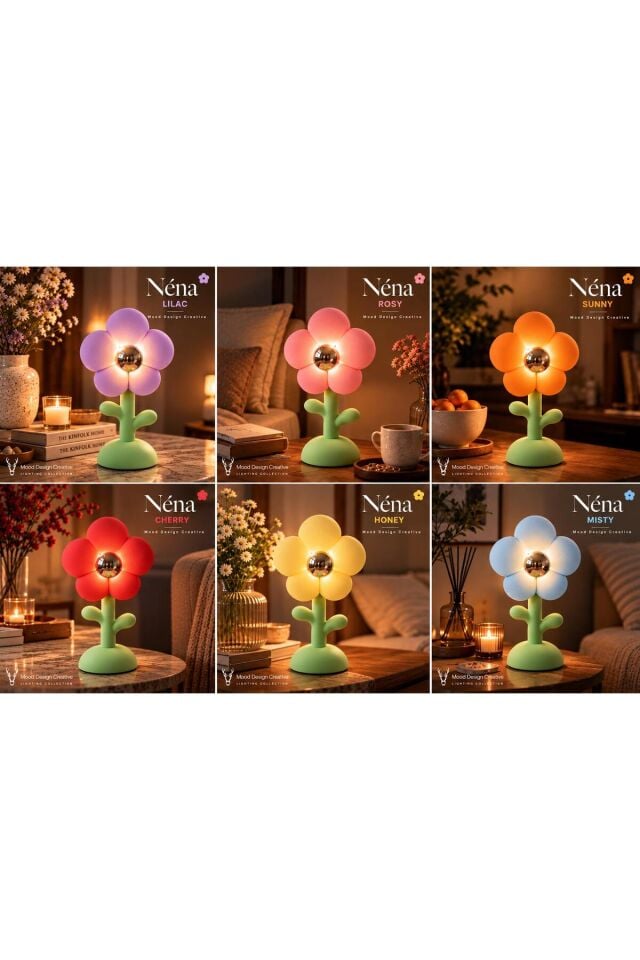NENA DESK&NIGHT DECORATIVE LAMP (ROSY) - NENA DEKORATİF MASA VE GECE LAMBASI (PEMBE)