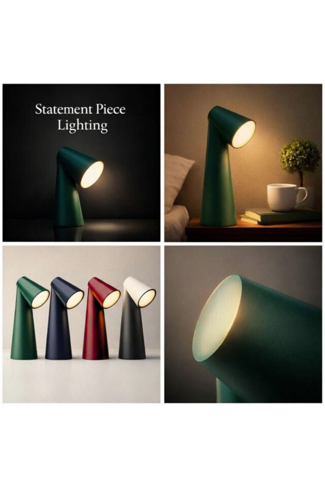 DECORATIVE COOL LAMP - GREEN (Masa üzeri Salon, Ofis ve Çalışma Masası Ambiyans Dekoratif Lamba)