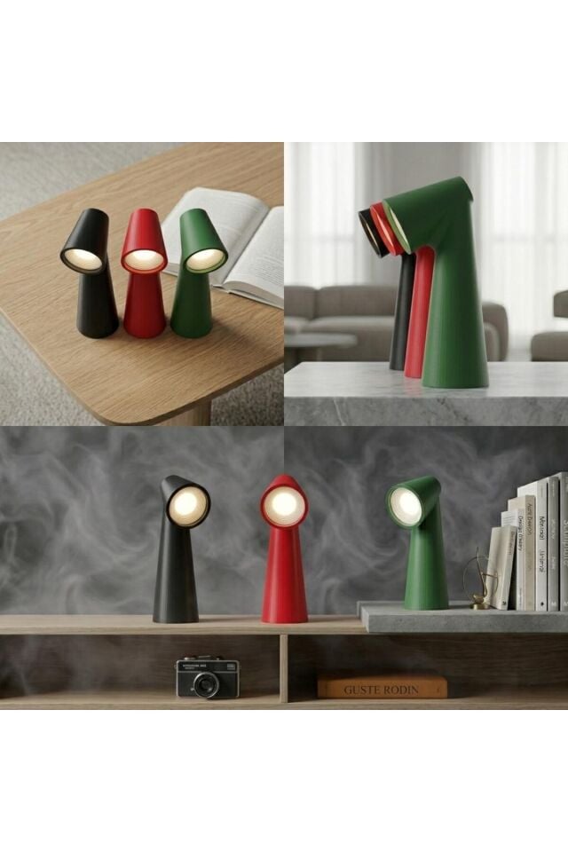 DECORATIVE COOL LAMP - GREEN (Masa üzeri Salon, Ofis ve Çalışma Masası Ambiyans Dekoratif Lamba)