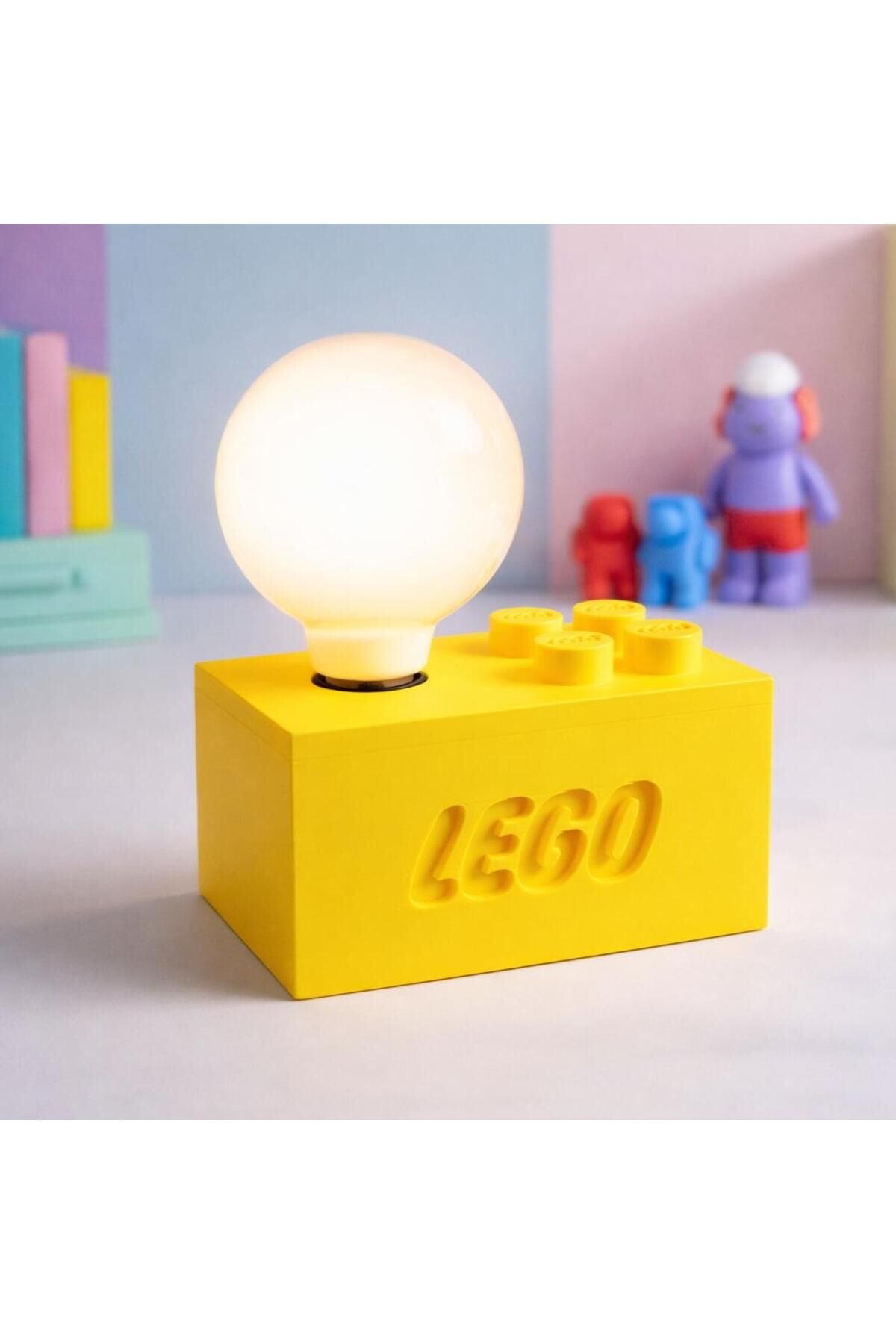 BRICK DESIGN DESK LAMP - BRICK LEGO GÖRÜNÜMLÜ (Çocuk, Genç, Ofis ve Tüm Yaşam Alanları İçin İdeal) MASA VE ORTAM AYDINLATMASI