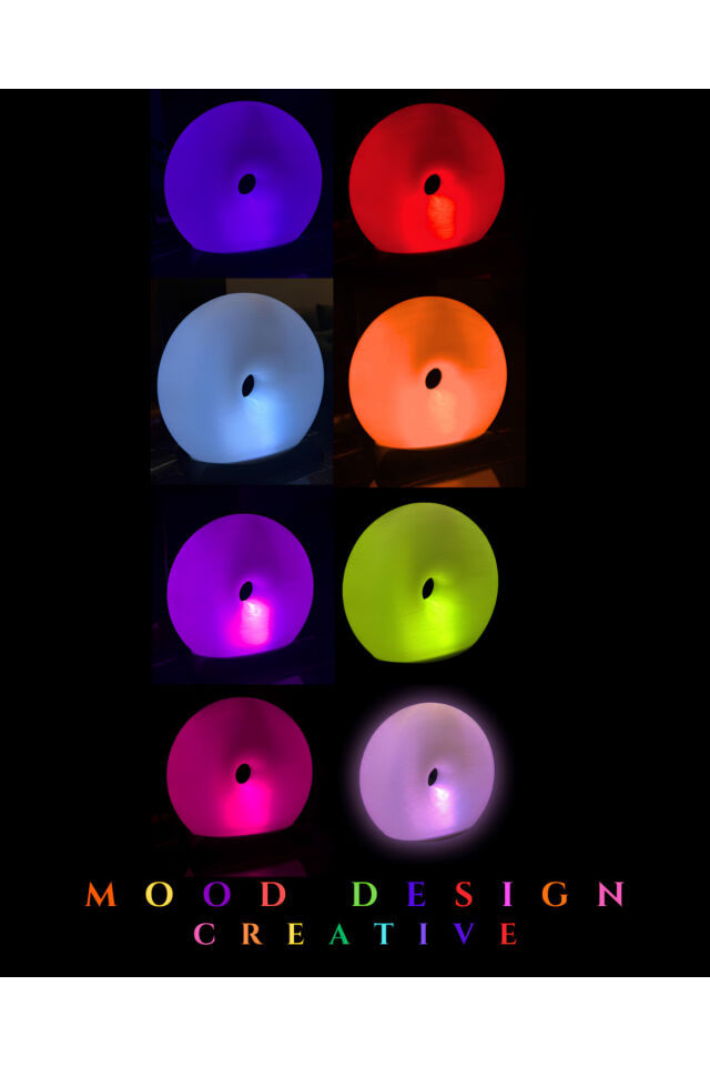 GRAND OLIGHT Modern Decorative Glow - RGB GRAND O (Donut)Design Soft Ambient Light (Masa-Ortam Ambiyans-Gece Lambası)