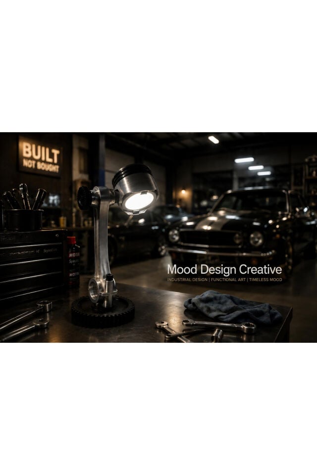 REVGLOW PISTON DECORATIVE LAMP - Endüstriyel Dekoratif RevGlow Piston Masa-Çalışma Lambası