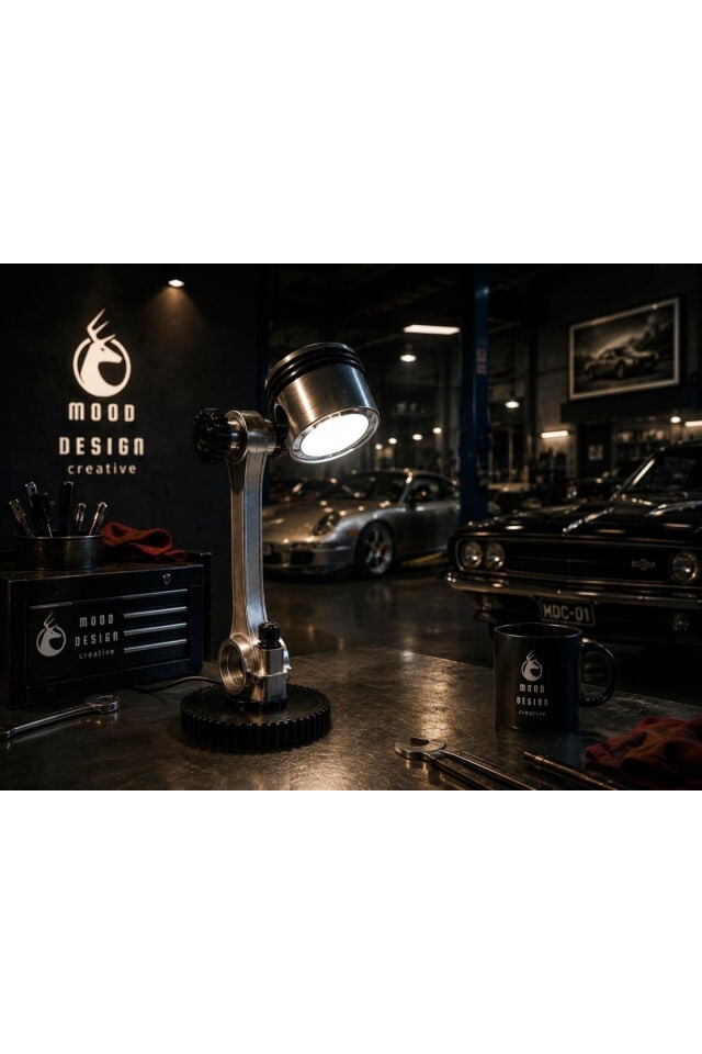 REVGLOW PISTON DECORATIVE LAMP - Endüstriyel Dekoratif RevGlow Piston Masa-Çalışma Lambası