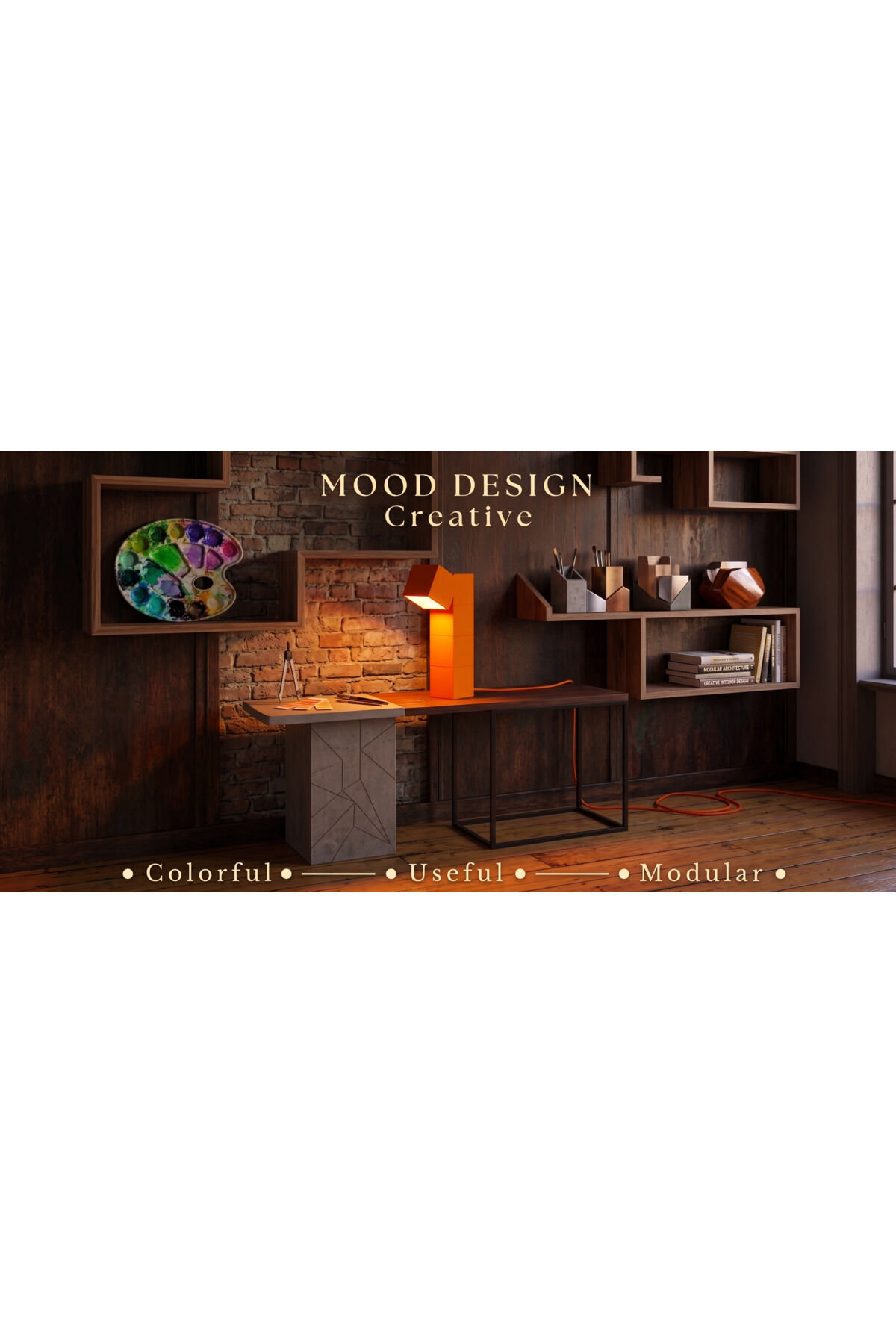 BLOCK CUBE DECORATIVE LAMP - BLOK KÜP DEKORATİF ÇOKLU MASA VE YER LAMBASI (5 KÜPLÜ)