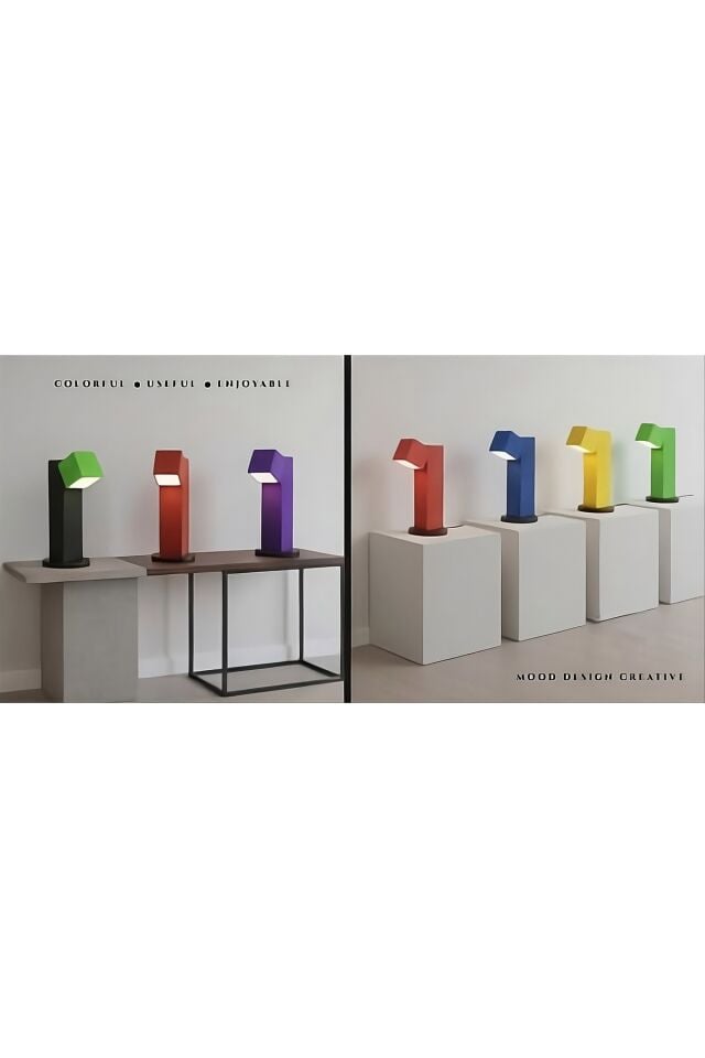 BLOCK CUBE DECORATIVE LAMP - BLOK KÜP DEKORATİF ÇOKLU MASA VE YER LAMBASI (5 KÜPLÜ)