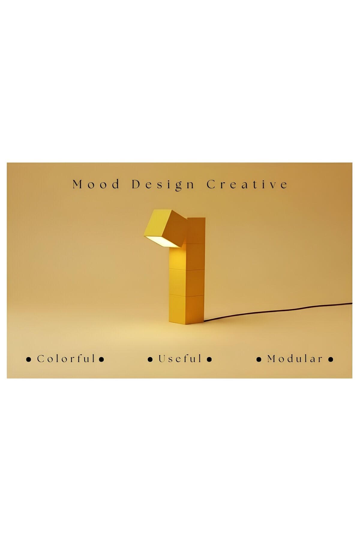 BLOCK CUBE DECORATIVE LAMP - BLOK KÜP DEKORATİF ÇOKLU MASA VE YER LAMBASI (5 KÜPLÜ)
