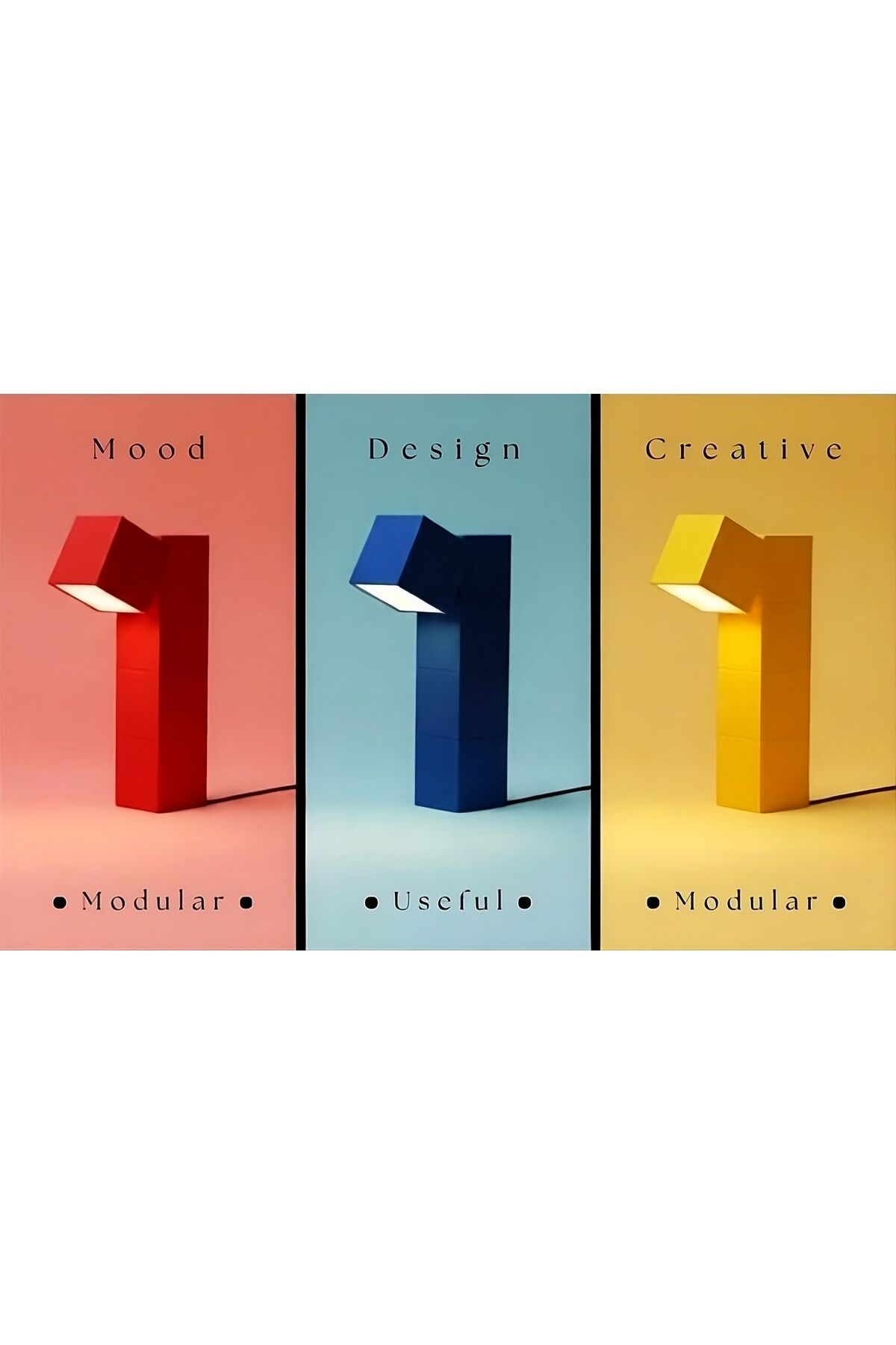 BLOCK CUBE DECORATIVE LAMP - BLOK KÜP DEKORATİF ÇOKLU MASA VE YER LAMBASI (5 KÜPLÜ)