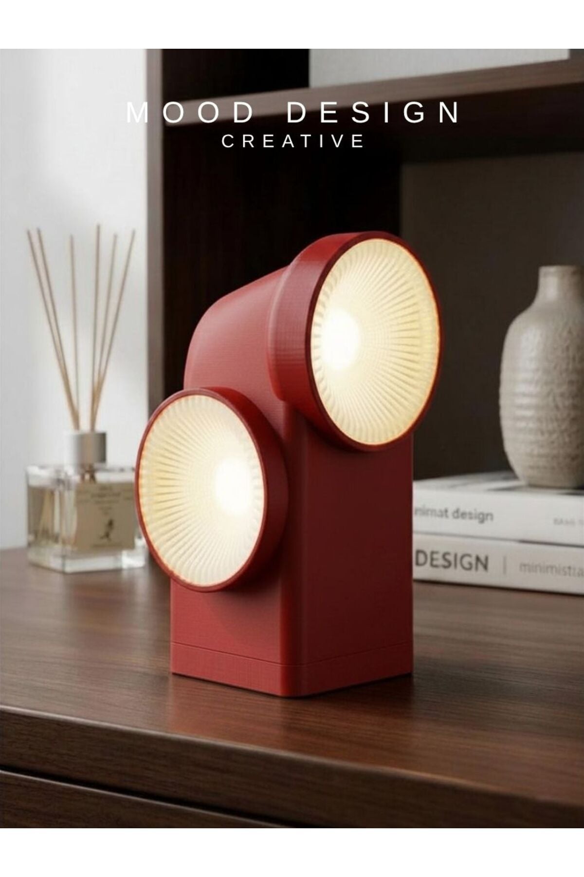 DUO RETRO DECORATIVE LAMP - 2 Yönlü Dekoratif Retro Masa, Salon ve Gece Lambası