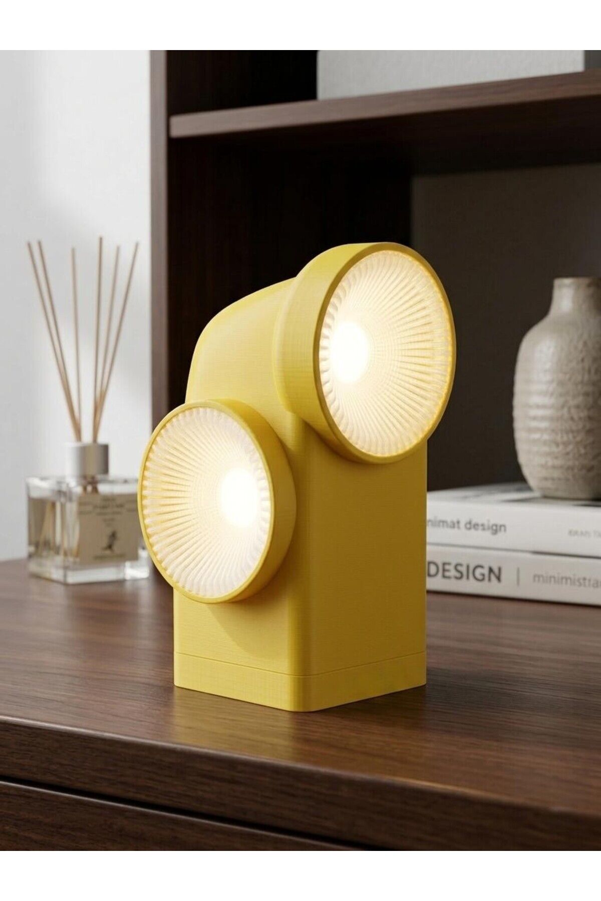 DUO RETRO DECORATIVE LAMP - 2 Yönlü Dekoratif Retro Masa, Salon ve Gece Lambası
