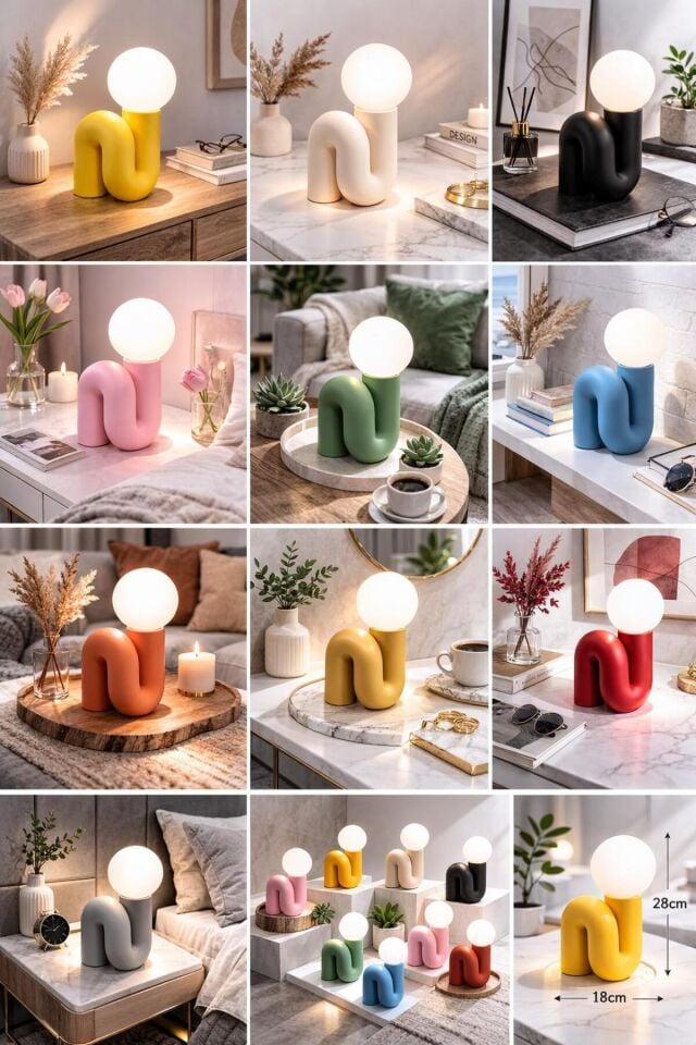 PIPE LAMP - Dekoratif Ortam Ambiyans Aydınlatması (Boru Masa ve Gece Lambası)