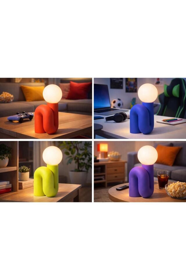 PIPE LAMP - Dekoratif Ortam Ambiyans Aydınlatması (Boru Masa ve Gece Lambası)