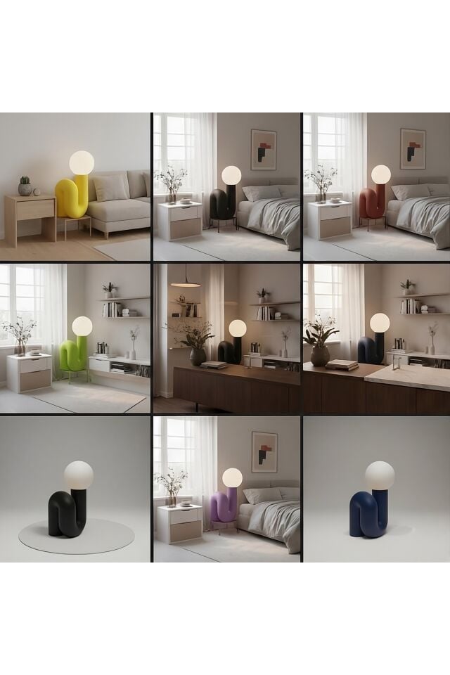PIPE LAMP - Dekoratif Ortam Ambiyans Aydınlatması (Boru Masa ve Gece Lambası)