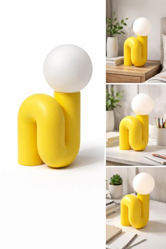 PIPE LAMP - Dekoratif Ortam Ambiyans Aydınlatması (Boru Masa ve Gece Lambası)