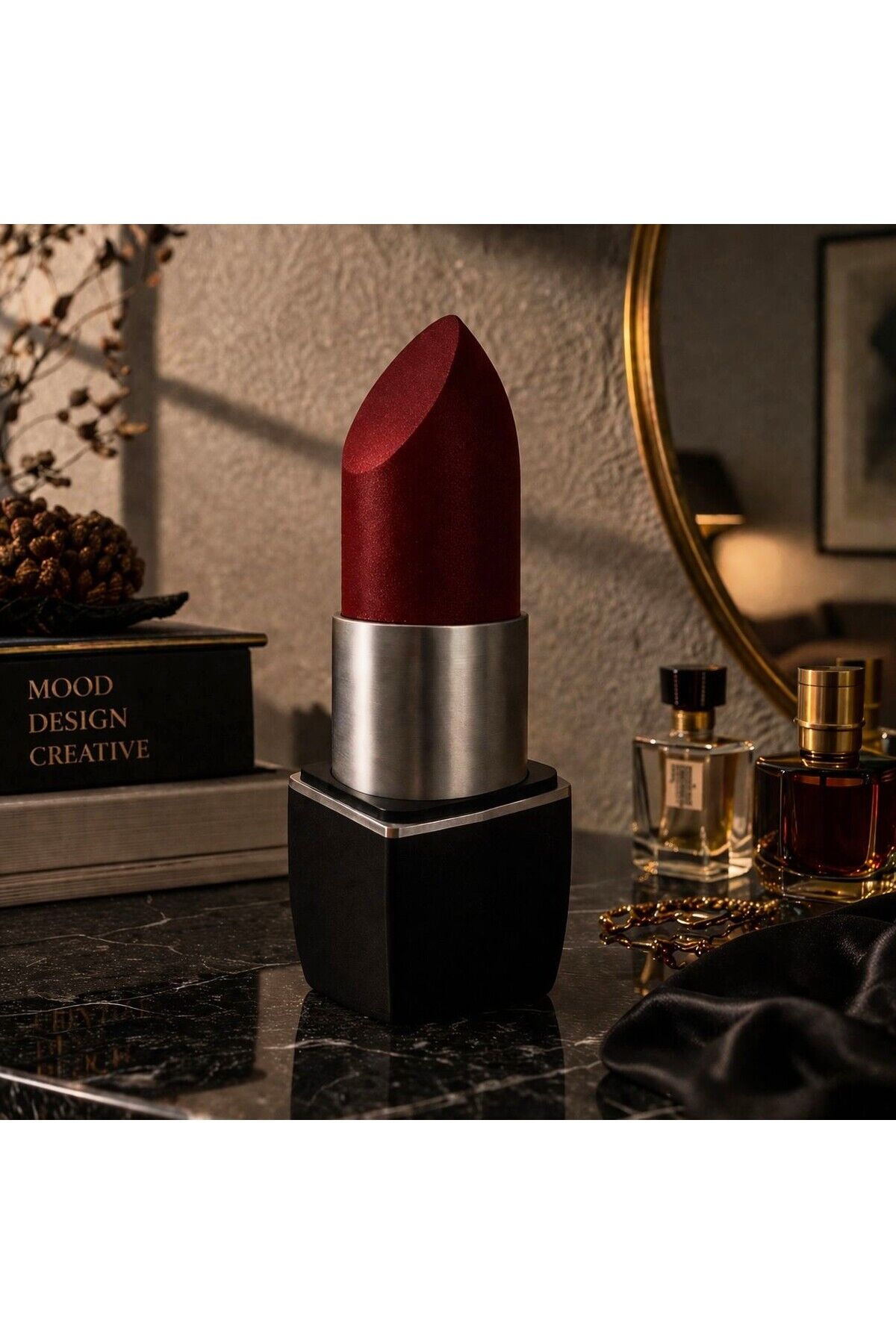 MIDNIGHT KISS ROUGE - Noir Edition Ambient Lamp (Masa Üzeri Dekoratif ve Gece Ambiyans Lambası)