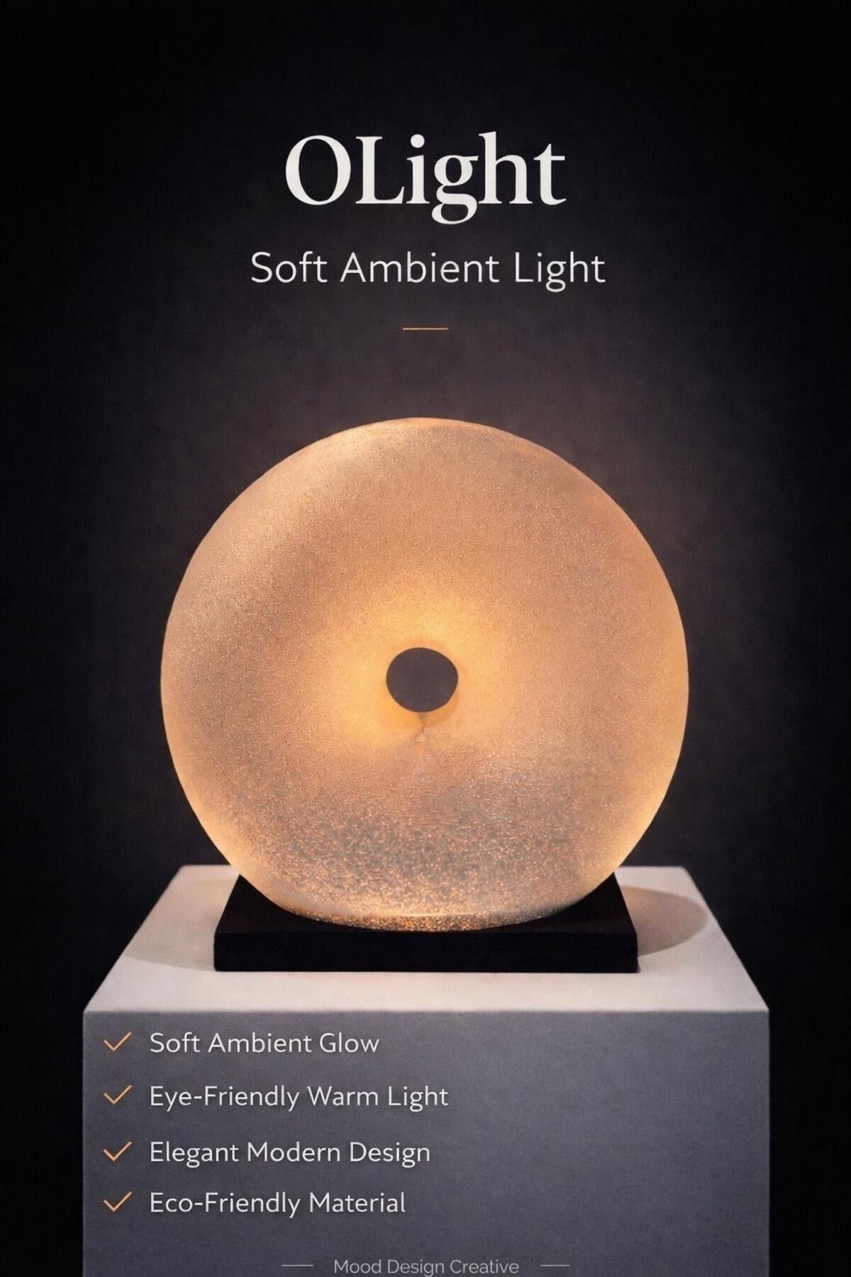 OLIGHT Modern Decorative Glow - O (Donut)Design Soft Ambient Lamp (Masa-Ortam Ambiyans-Gece Lambası)