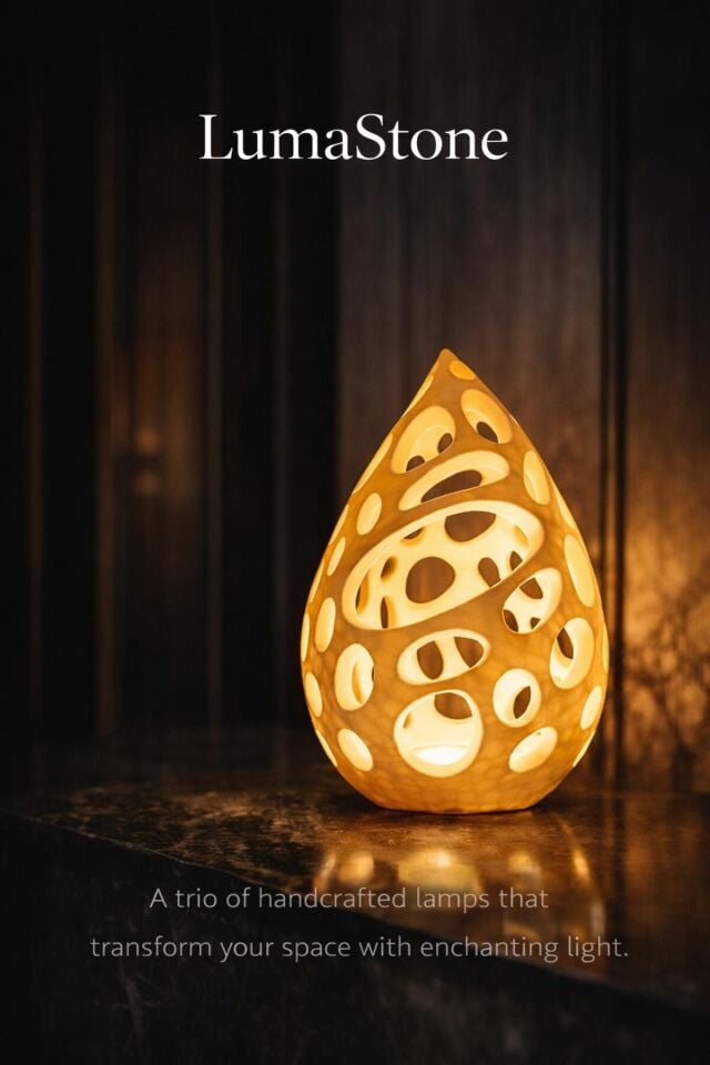 LumaStone Lamp - Lüks Masa ve Gece Lambası
