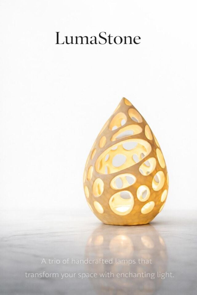 LumaStone Lamp - Lüks Masa ve Gece Lambası