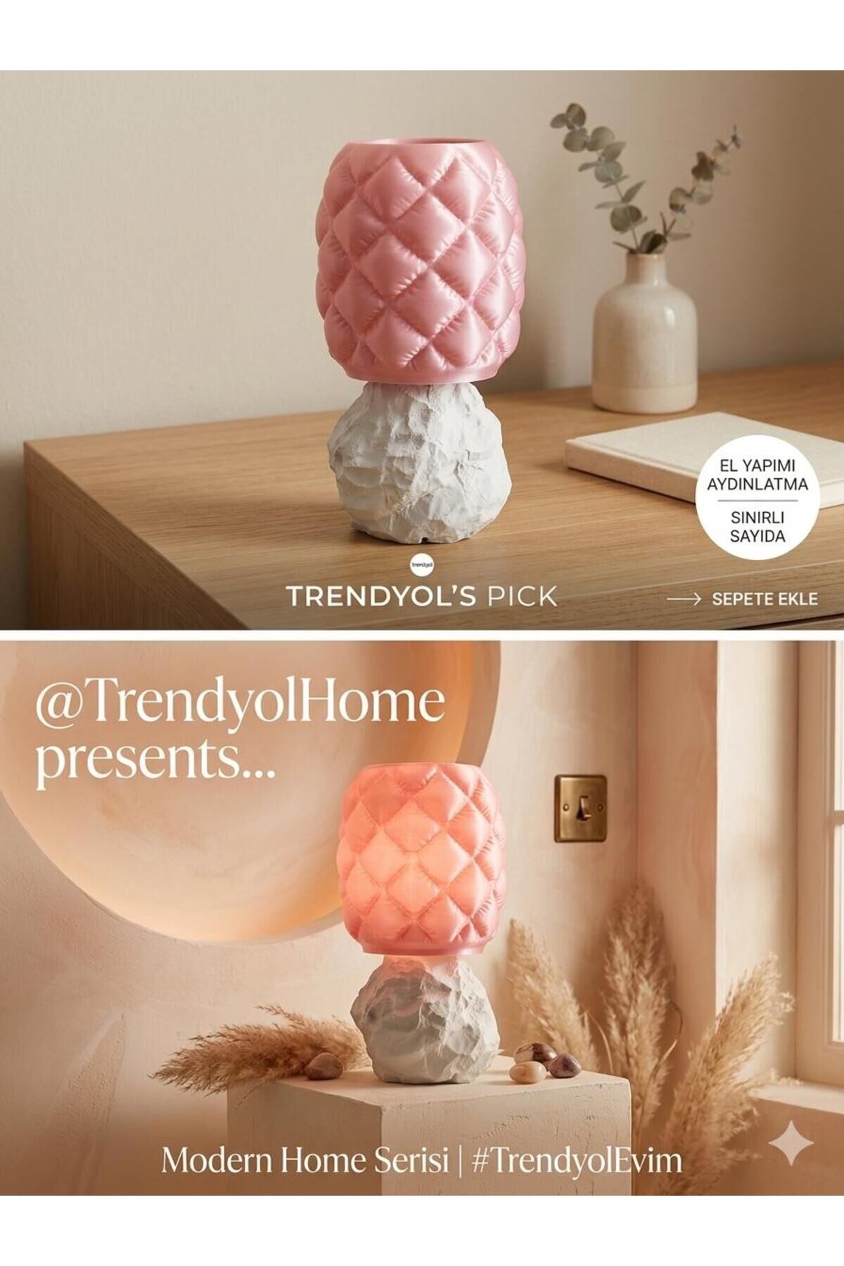 Pillow Rock Lamp - Masa ve Gece Lambası